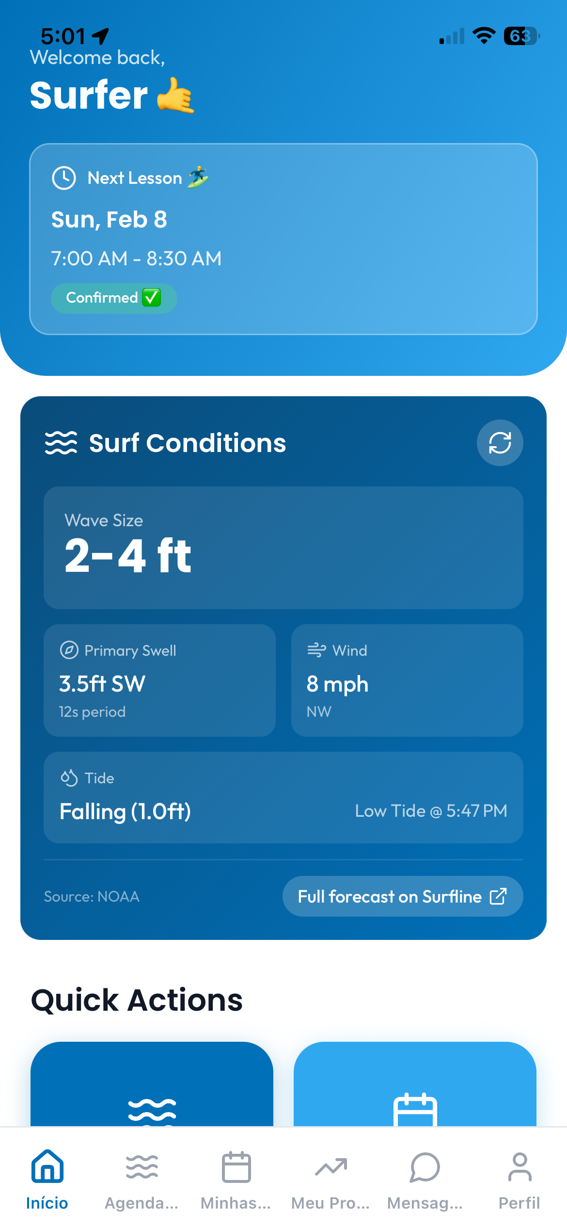 Surf School -Intelligent Surf School Operating System
